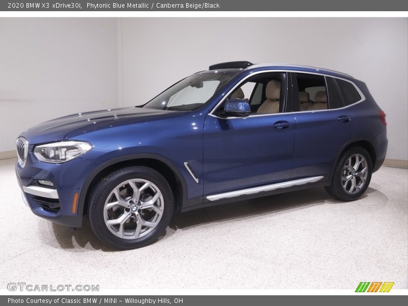 Phytonic Blue Metallic / Canberra Beige/Black 2020 BMW X3 xDrive30i