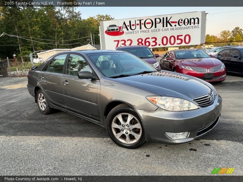 Phantom Gray Pearl / Fawn 2005 Toyota Camry XLE V6