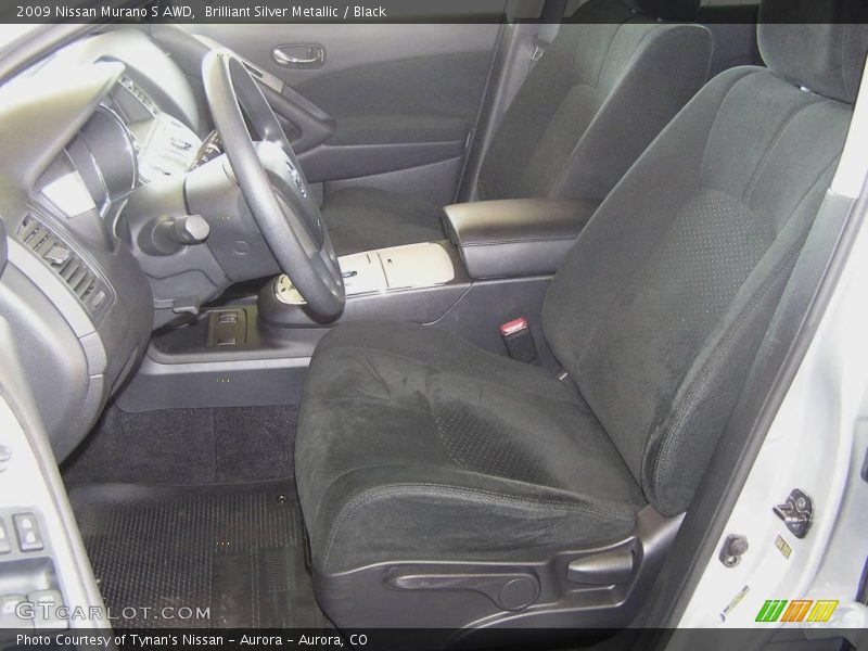Brilliant Silver Metallic / Black 2009 Nissan Murano S AWD