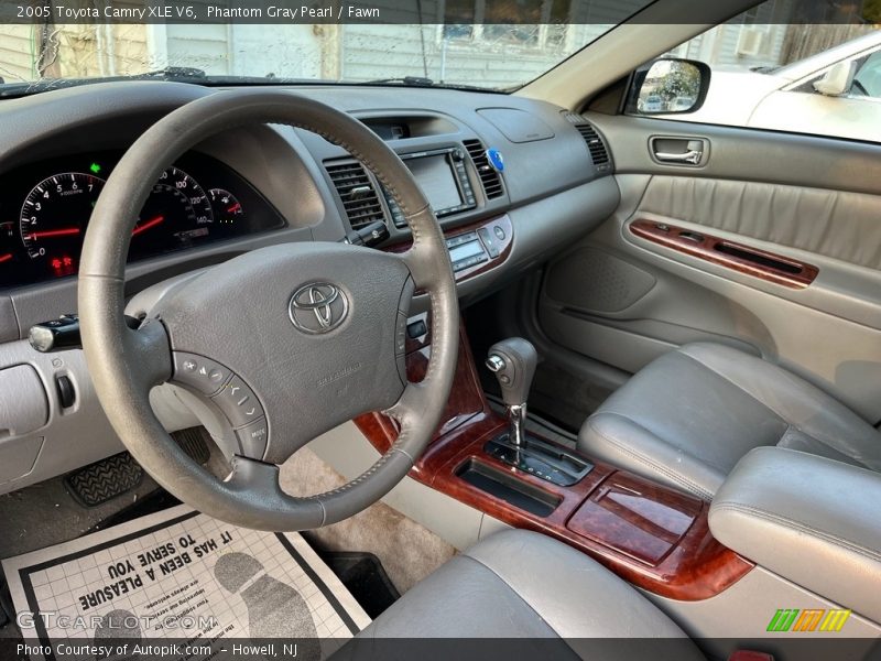 Phantom Gray Pearl / Fawn 2005 Toyota Camry XLE V6