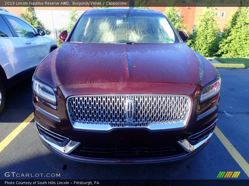 Burgundy Velvet / Cappuccino 2019 Lincoln Nautilus Reserve AWD