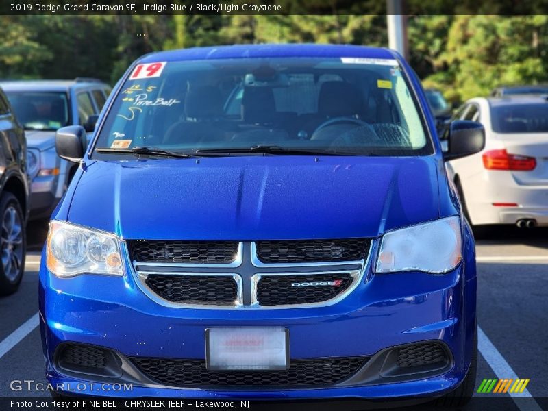 Indigo Blue / Black/Light Graystone 2019 Dodge Grand Caravan SE