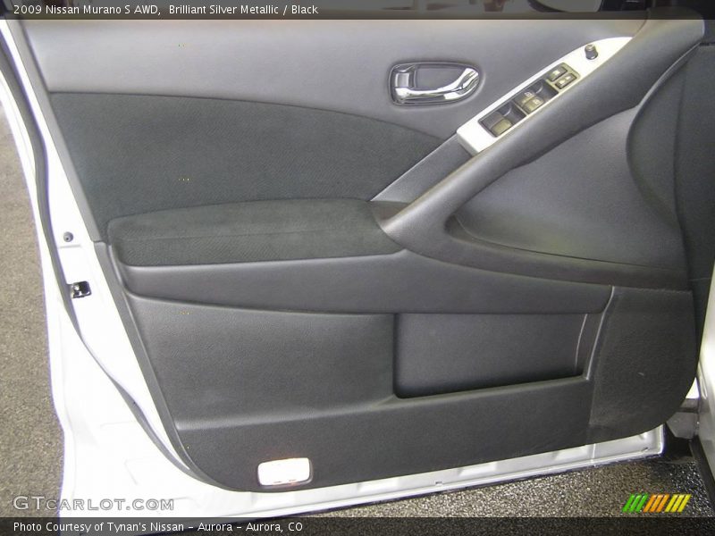 Brilliant Silver Metallic / Black 2009 Nissan Murano S AWD