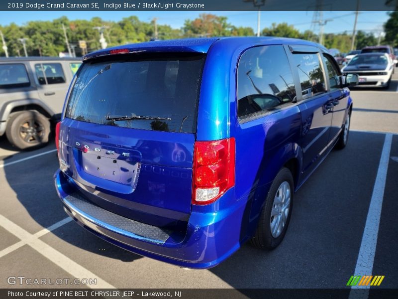 Indigo Blue / Black/Light Graystone 2019 Dodge Grand Caravan SE