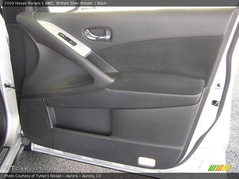 Brilliant Silver Metallic / Black 2009 Nissan Murano S AWD