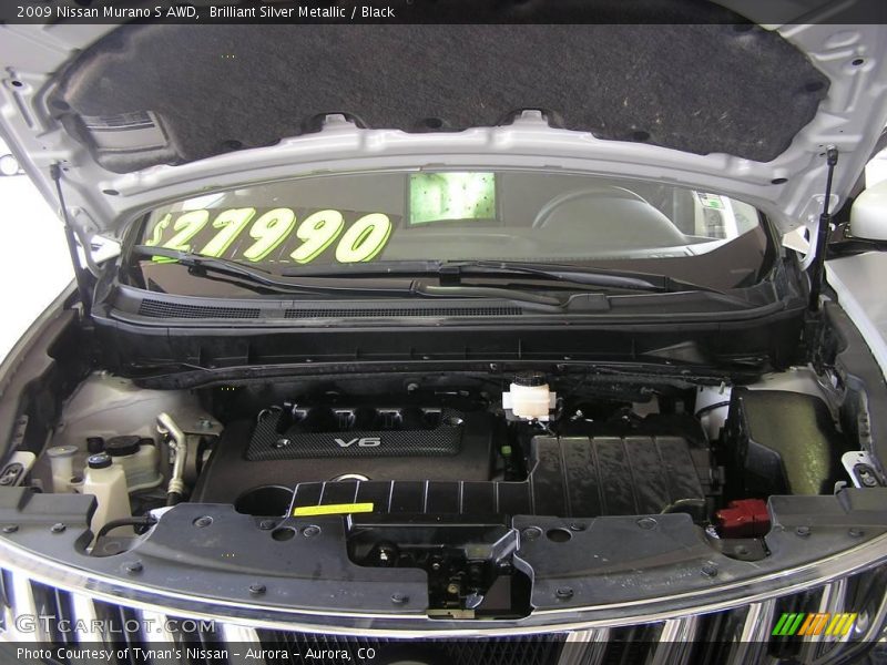 Brilliant Silver Metallic / Black 2009 Nissan Murano S AWD