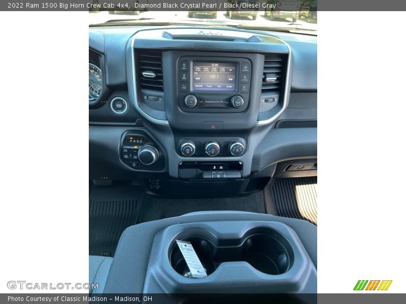 Diamond Black Crystal Pearl / Black/Diesel Gray 2022 Ram 1500 Big Horn Crew Cab 4x4