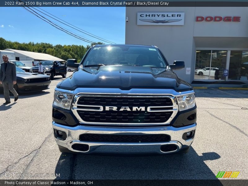 Diamond Black Crystal Pearl / Black/Diesel Gray 2022 Ram 1500 Big Horn Crew Cab 4x4