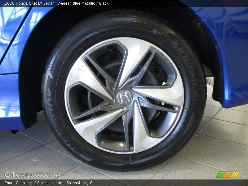 Aegean Blue Metallic / Black 2020 Honda Civic LX Sedan