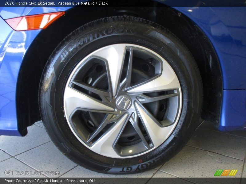 Aegean Blue Metallic / Black 2020 Honda Civic LX Sedan