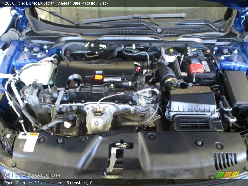 Aegean Blue Metallic / Black 2020 Honda Civic LX Sedan