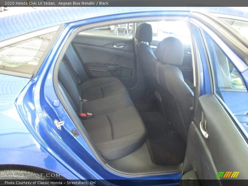Aegean Blue Metallic / Black 2020 Honda Civic LX Sedan