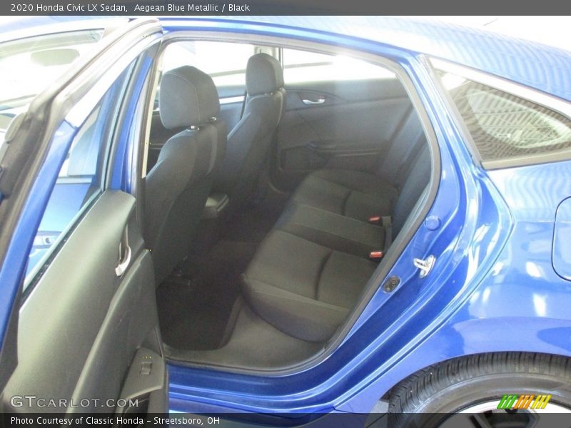 Aegean Blue Metallic / Black 2020 Honda Civic LX Sedan