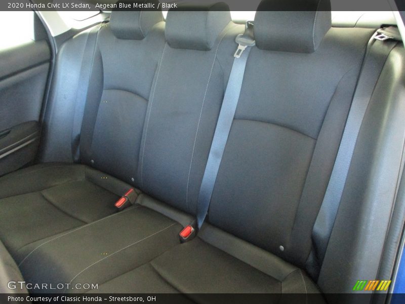 Aegean Blue Metallic / Black 2020 Honda Civic LX Sedan
