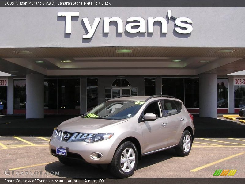 Saharan Stone Metallic / Black 2009 Nissan Murano S AWD