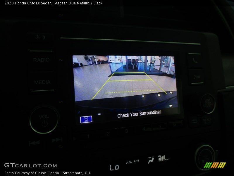 Aegean Blue Metallic / Black 2020 Honda Civic LX Sedan