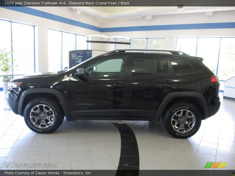 Diamond Black Crystal Pearl / Black 2020 Jeep Cherokee Trailhawk 4x4