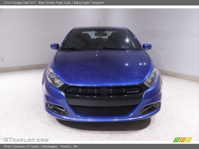 Blue Streak Pearl Coat / Black/Light Tungsten 2014 Dodge Dart SXT