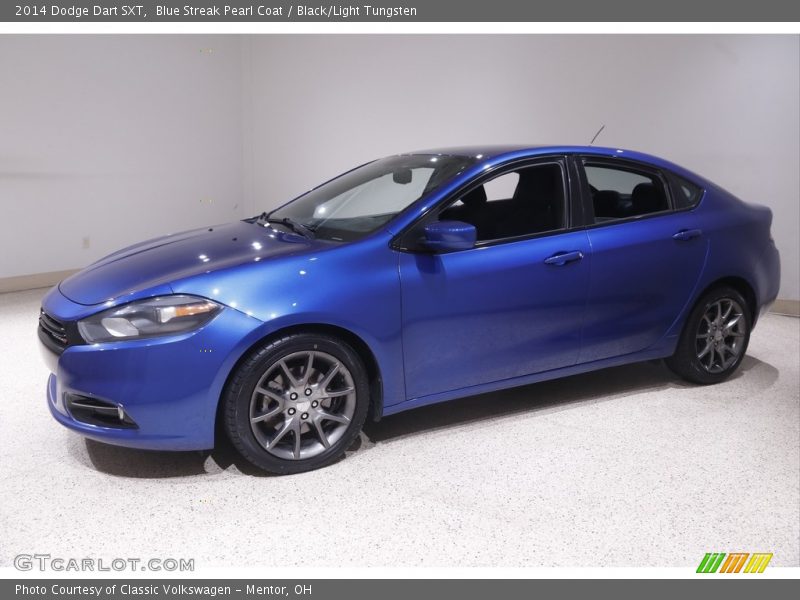 Blue Streak Pearl Coat / Black/Light Tungsten 2014 Dodge Dart SXT