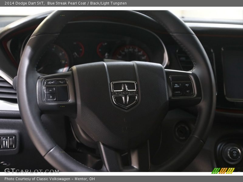 Blue Streak Pearl Coat / Black/Light Tungsten 2014 Dodge Dart SXT