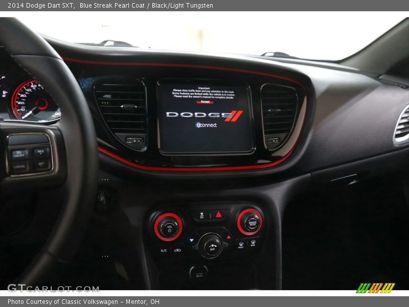Blue Streak Pearl Coat / Black/Light Tungsten 2014 Dodge Dart SXT