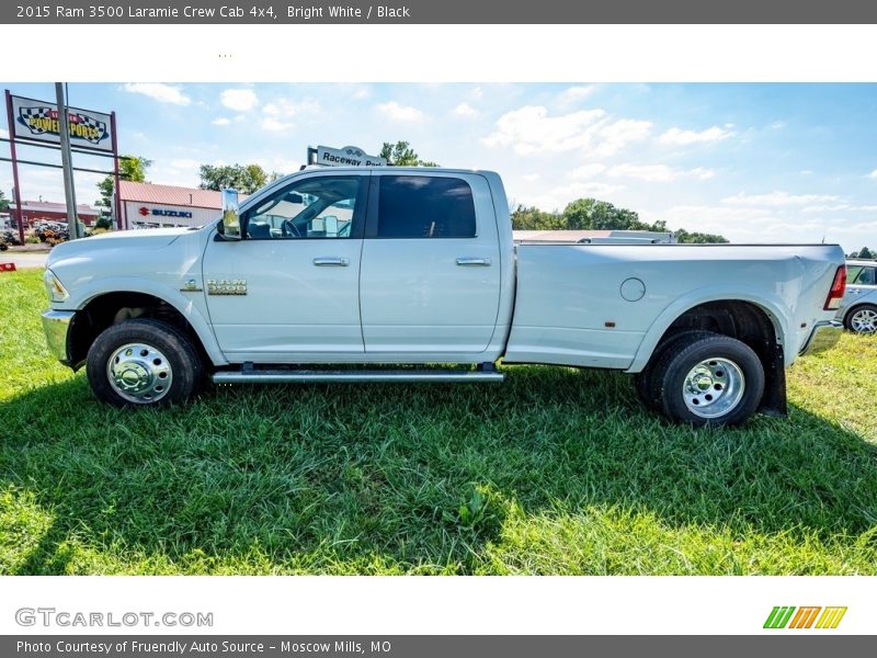 Bright White / Black 2015 Ram 3500 Laramie Crew Cab 4x4