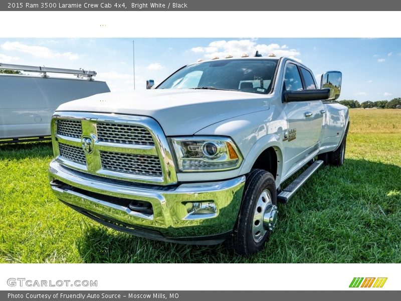 Bright White / Black 2015 Ram 3500 Laramie Crew Cab 4x4