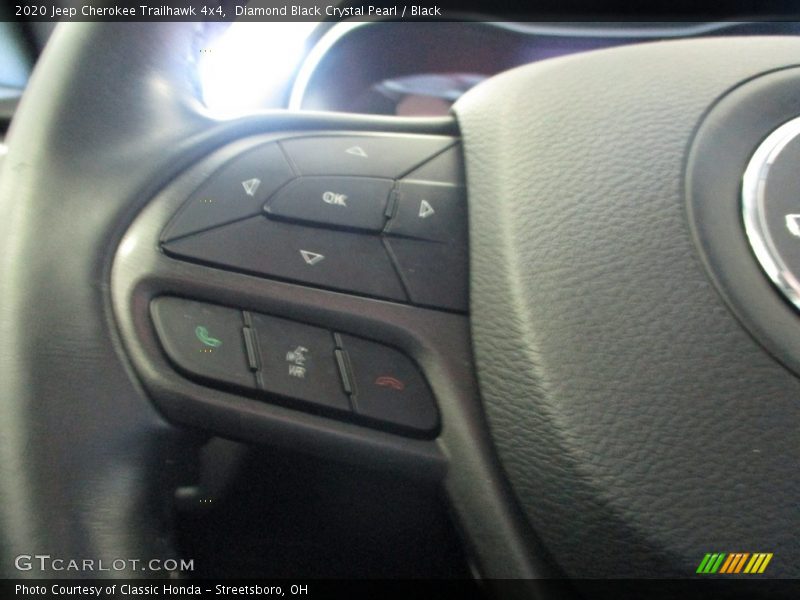 Diamond Black Crystal Pearl / Black 2020 Jeep Cherokee Trailhawk 4x4