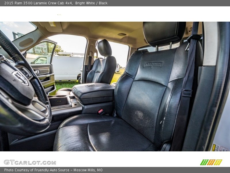 Front Seat of 2015 3500 Laramie Crew Cab 4x4