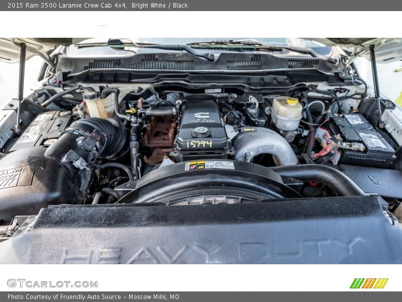  2015 3500 Laramie Crew Cab 4x4 Engine - 6.7 Liter OHV 24-Valve Cummins Turbo-Diesel Inline 6 Cylinder