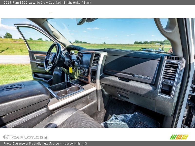 Bright White / Black 2015 Ram 3500 Laramie Crew Cab 4x4