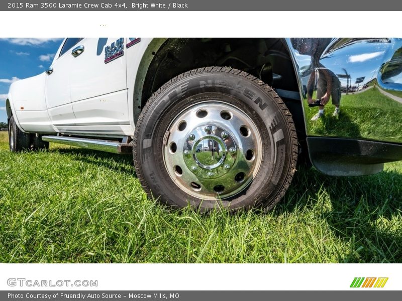 Bright White / Black 2015 Ram 3500 Laramie Crew Cab 4x4