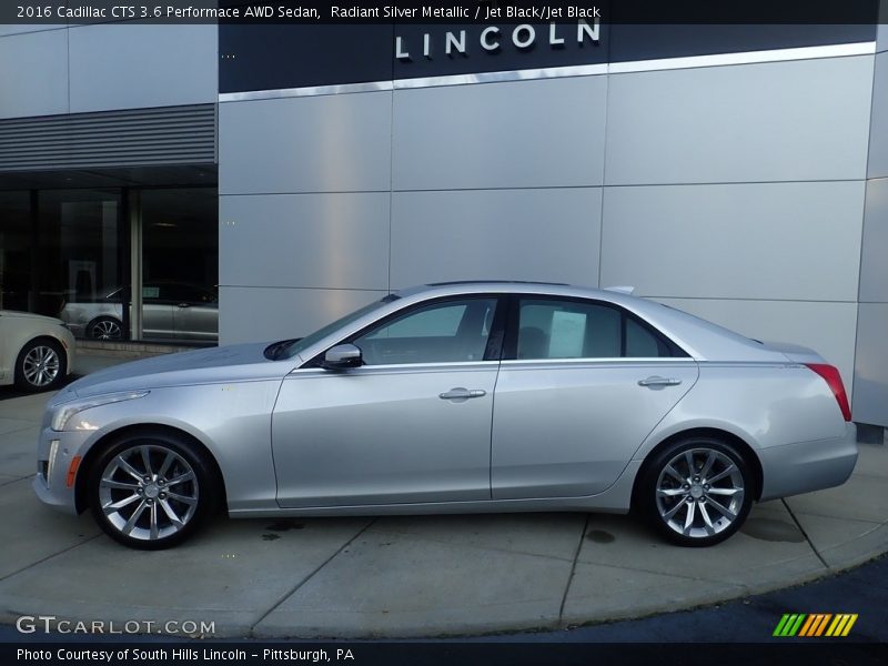  2016 CTS 3.6 Performace AWD Sedan Radiant Silver Metallic