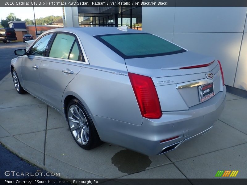 Radiant Silver Metallic / Jet Black/Jet Black 2016 Cadillac CTS 3.6 Performace AWD Sedan