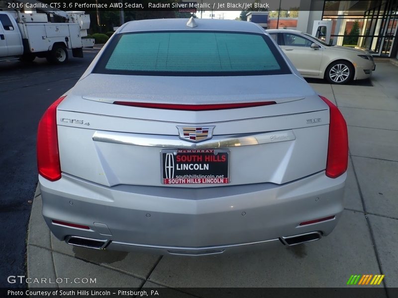 Radiant Silver Metallic / Jet Black/Jet Black 2016 Cadillac CTS 3.6 Performace AWD Sedan
