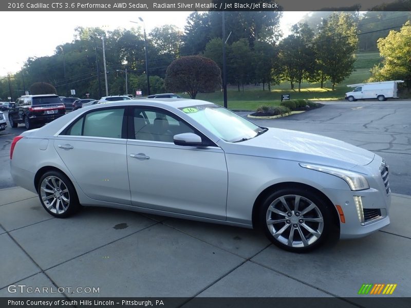 Radiant Silver Metallic / Jet Black/Jet Black 2016 Cadillac CTS 3.6 Performace AWD Sedan