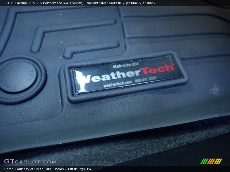 Radiant Silver Metallic / Jet Black/Jet Black 2016 Cadillac CTS 3.6 Performace AWD Sedan