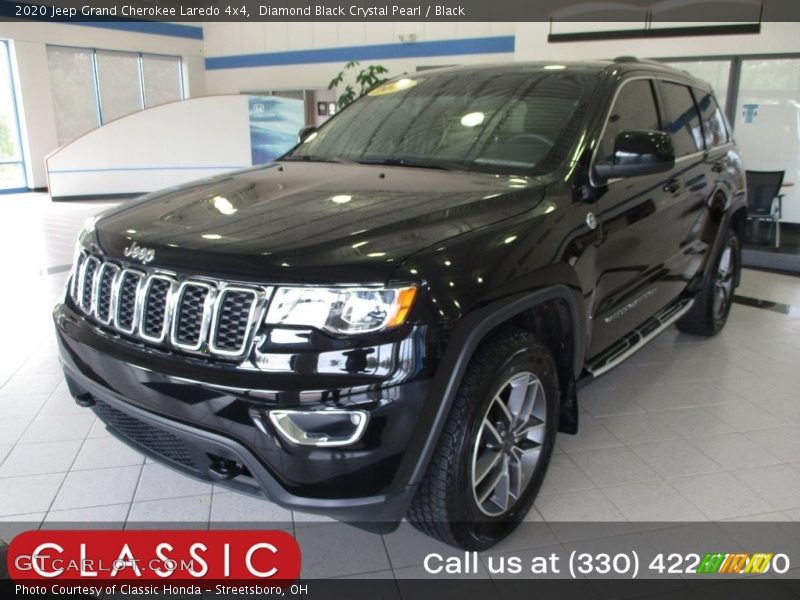 Diamond Black Crystal Pearl / Black 2020 Jeep Grand Cherokee Laredo 4x4