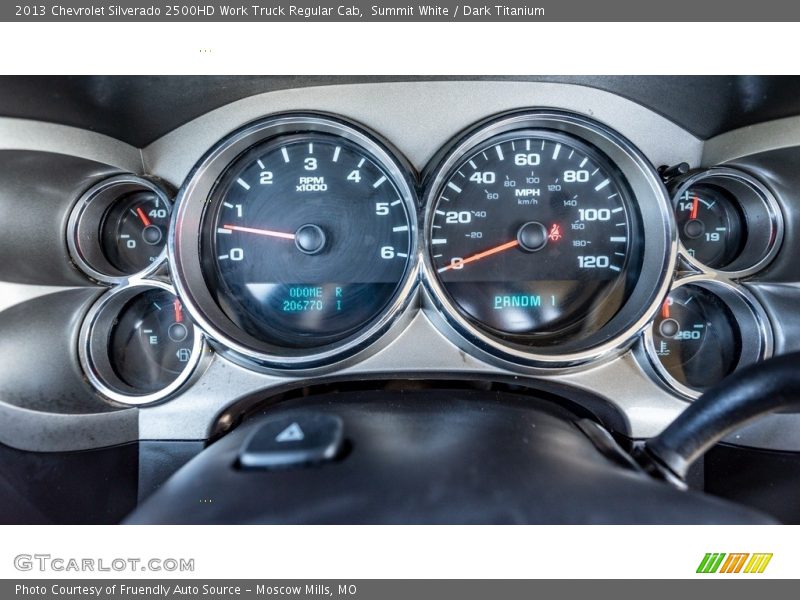 Summit White / Dark Titanium 2013 Chevrolet Silverado 2500HD Work Truck Regular Cab