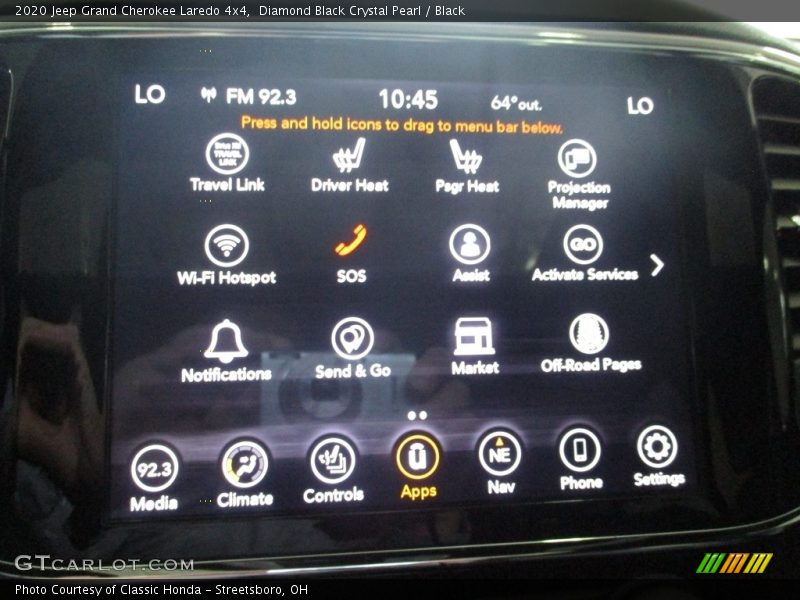 Diamond Black Crystal Pearl / Black 2020 Jeep Grand Cherokee Laredo 4x4