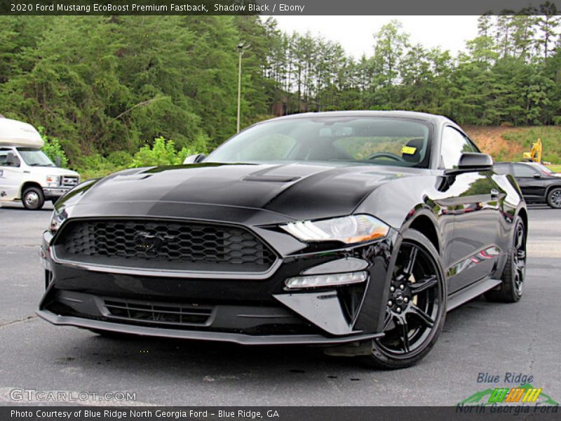 Front 3/4 View of 2020 Mustang EcoBoost Premium Fastback