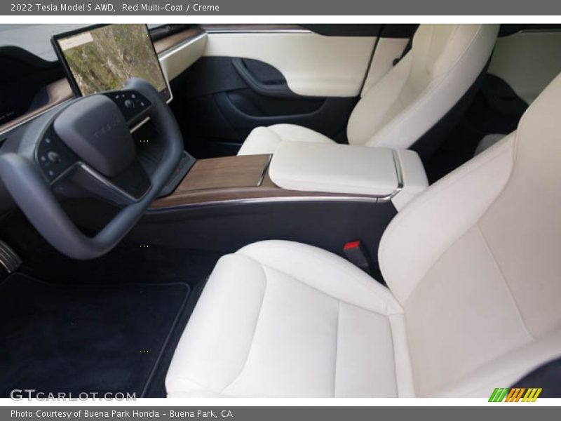  2022 Model S AWD Creme Interior