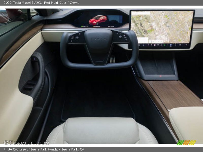 Dashboard of 2022 Model S AWD