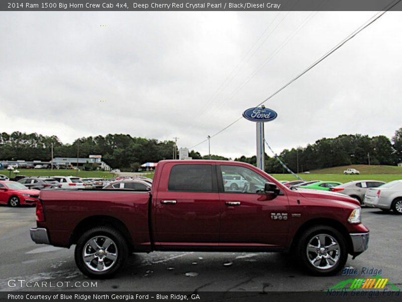 Deep Cherry Red Crystal Pearl / Black/Diesel Gray 2014 Ram 1500 Big Horn Crew Cab 4x4