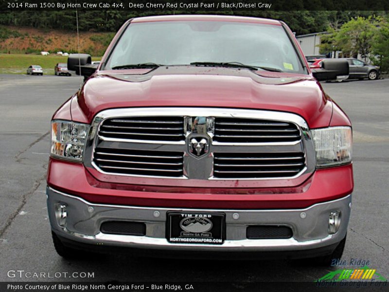 Deep Cherry Red Crystal Pearl / Black/Diesel Gray 2014 Ram 1500 Big Horn Crew Cab 4x4