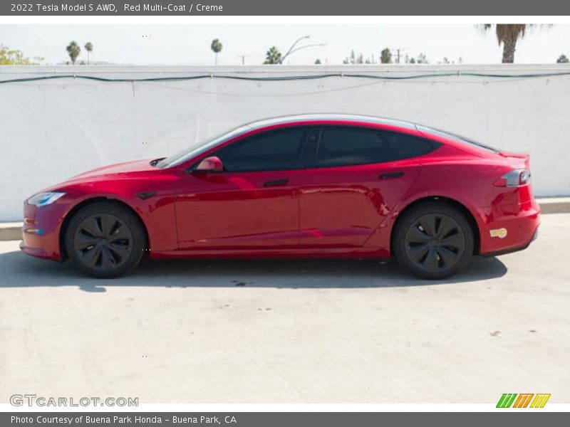  2022 Model S AWD Red Multi-Coat