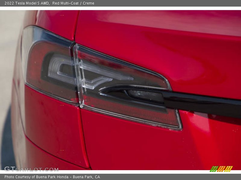 Red Multi-Coat / Creme 2022 Tesla Model S AWD