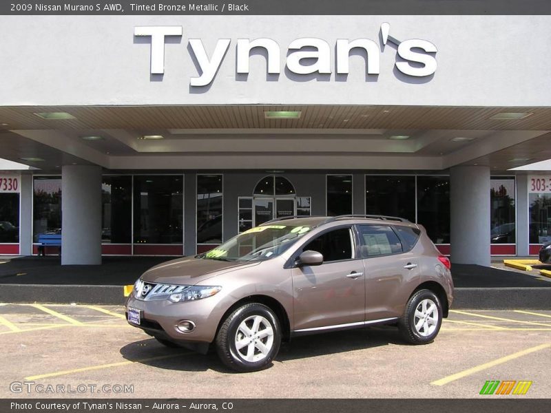 Tinted Bronze Metallic / Black 2009 Nissan Murano S AWD