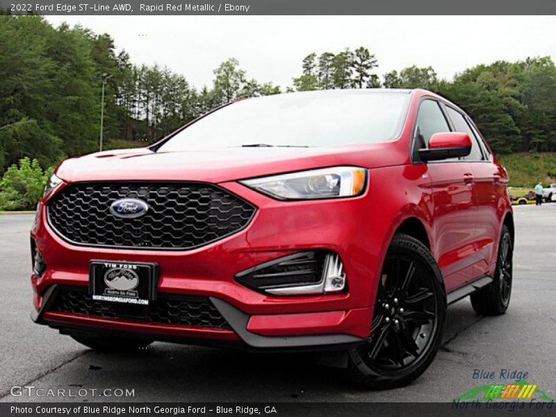 Rapid Red Metallic / Ebony 2022 Ford Edge ST-Line AWD