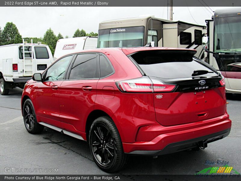 Rapid Red Metallic / Ebony 2022 Ford Edge ST-Line AWD